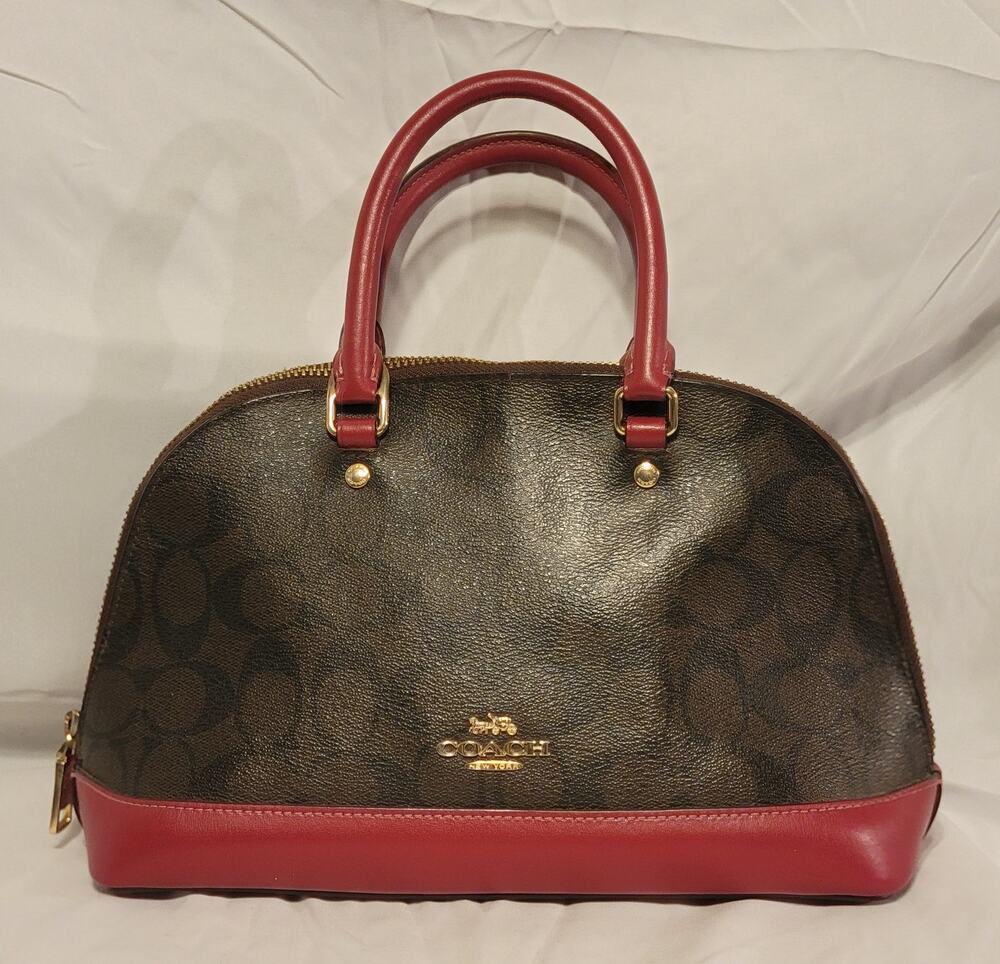 COACH Handbag #C1823-F27583 Brown/Burgandy